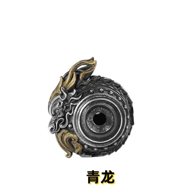 新中式四圣兽隔珠文玩DIY隔片国风复古手工编绳配饰手串配件散珠