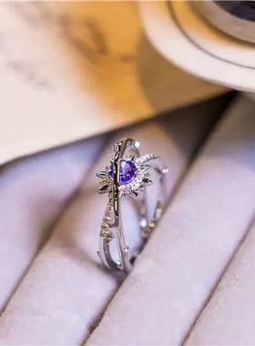 时空中叶瑄同款太阳星轨戒指女小众设计轻奢绘旅人周边食指戒指