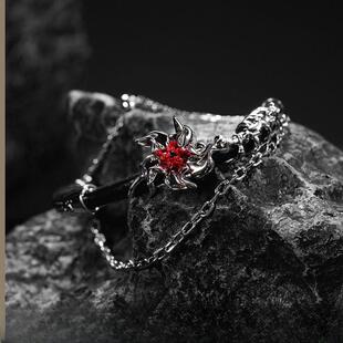 新款高级创意暗黑风格哥特亚文化感混搭二次元