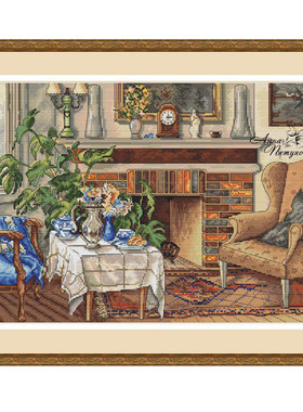 公主绣铺DMC自配十字绣纯棉线精准印花套件送saga231212下午茶