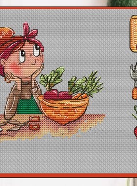 公主绣铺DMC自配套件纯棉线精准印花套件220226女孩