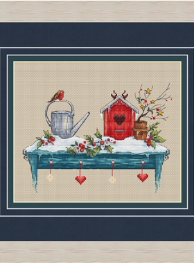 公主绣铺DMC自配套件纯棉线精准印花套件211114冬季花架