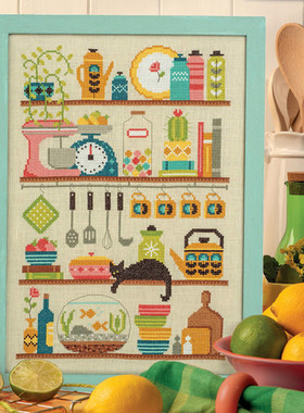 公主绣铺DMC自配套件纯棉线精准印花套件230311厨房置物架