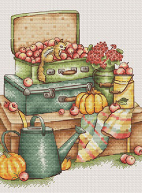 公主绣铺DMC自配套件纯棉线精准印花套件221111秋天的礼物