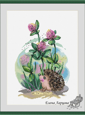 公主绣铺DMC自配套件纯棉线精准印花套件230411花花与小刺猬