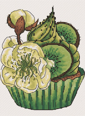 公主绣铺DMC自配套件纯棉线精准印花套件200517水果蛋糕猕猴桃