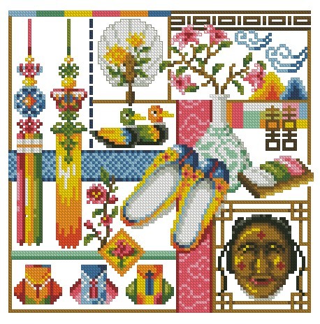 公主绣铺DMC自配套件纯棉线精准印花套件SODA-3163