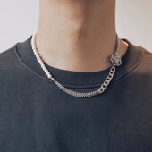 theMADHATcher「SNAKE KNOT 蛇结」小众设计感贝珠拼接锁骨链