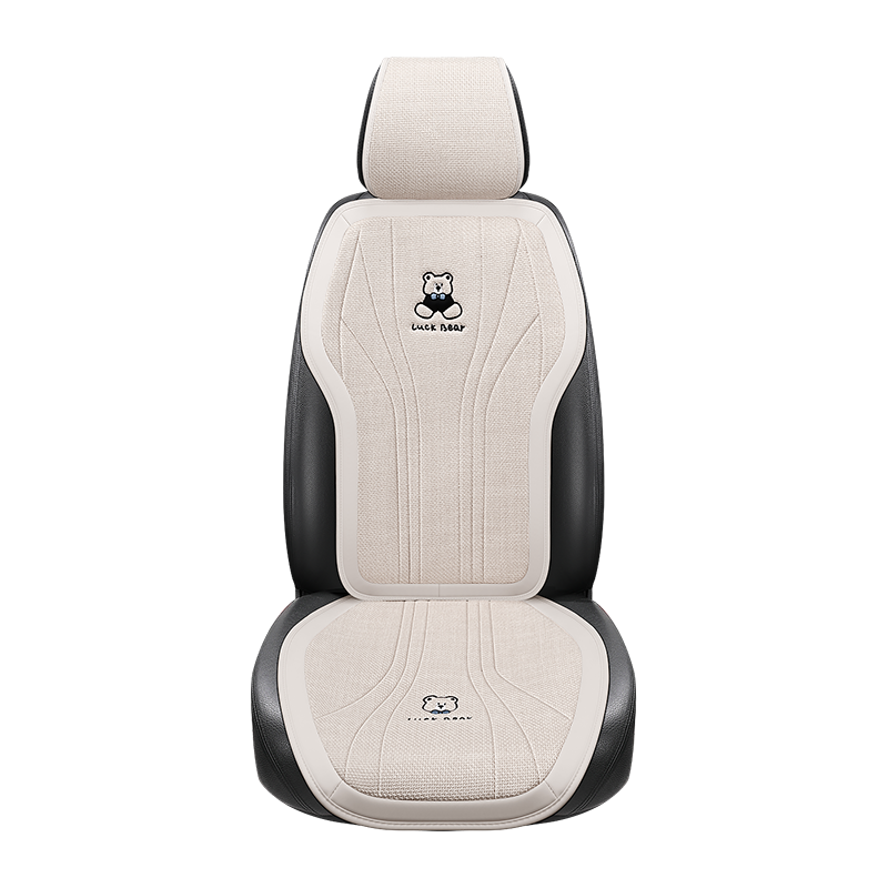 汽车坐垫单片垫子车内亚麻冬季车座后排座垫车垫四季通用座椅垫