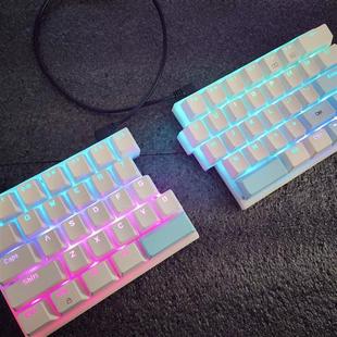 单双手分体机械键盘2.4G无线自定义编程背光USB红黑茶青轴程序员