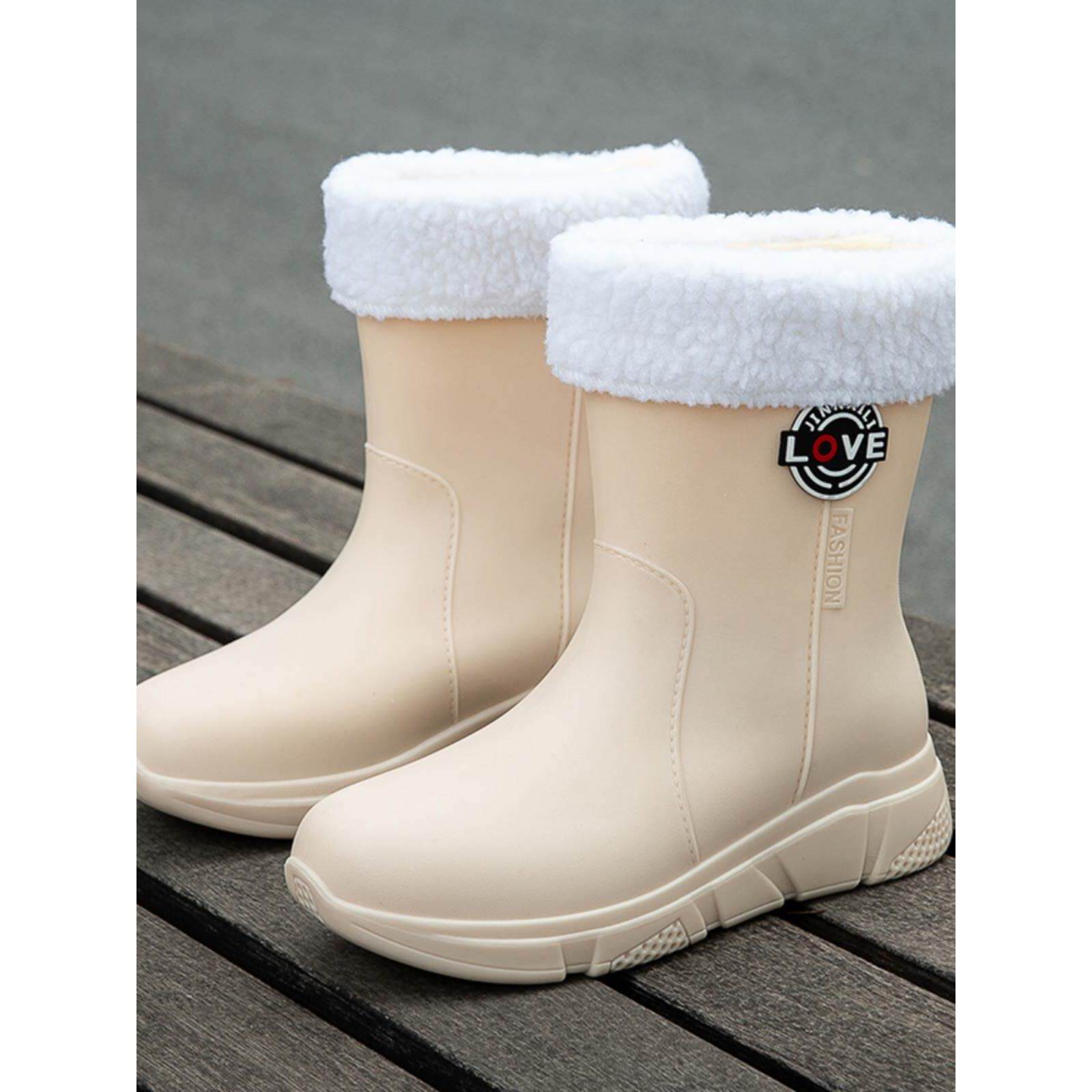 回力新款中筒雨鞋女士时尚网红雨靴户外厚底耐磨水鞋防水防滑舒适