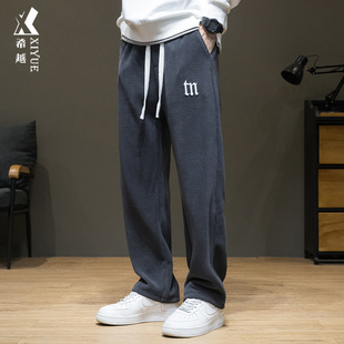 运动卫裤 胖子直筒裤 男春秋休闲裤 男士 子 加大加厚宽松大码 2025夏季