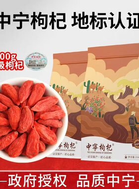 宁夏枸杞中宁枸杞子宁夏特级免洗大颗粒头茬中宁特优大果袋装500g