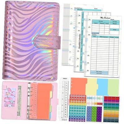 A6 novel money saving book cash budget wallet binder