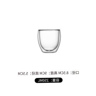 Glass Double Walled Heat Insulated Tea Cup coffee mug 玻璃杯