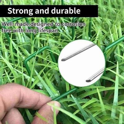 10PCS U-Shaped Steel Garden Ground Lawn Turf Galvanised