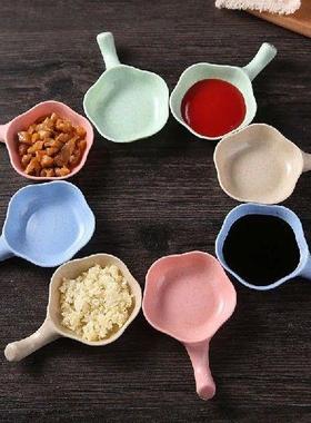 Kichen Wheat Straw Sauce Dish Mini Tray Small Plate Side