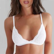 ss Lingerie Underwear Transparent Solid White/Black Bralette