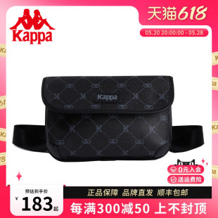 卡帕 Kappa 潮流胸包中性老花单肩斜挎邮差包女时尚 新款 腰包 正品