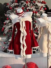 CherryKitty圣诞战袍现货纯欲少女弹力包臀短裙情人节约会穿搭