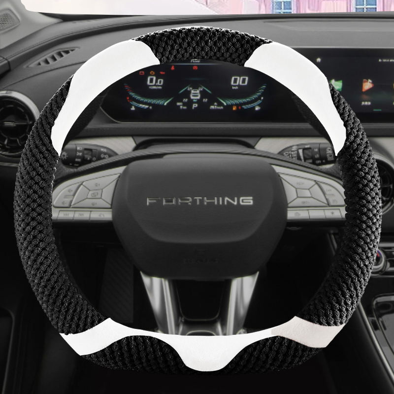 毛绒棉保暖冬季款东风风行M7菱智PLUS M3M5EV M6专用汽车方向盘套