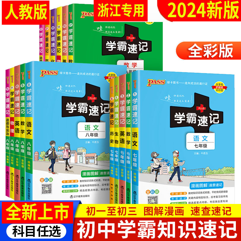 浙江专版2024初中学霸速记