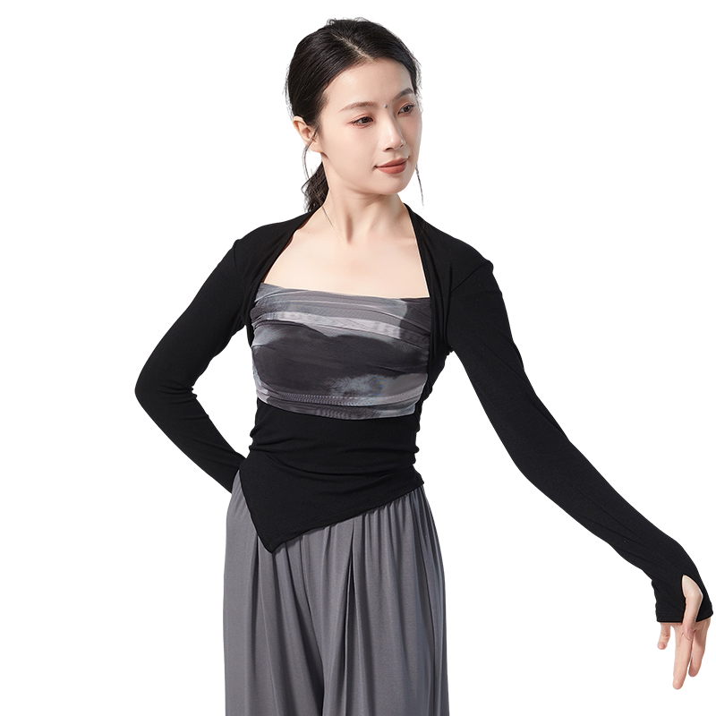 古典舞服女练功服演出服长袖上衣