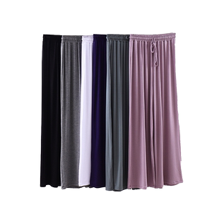 秋冬新款莫代尔阔腿裤高腰直筒现代舞练功服女舞蹈裤古典舞形体服