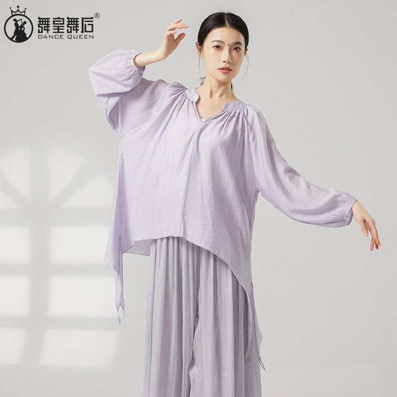 古典舞蹈服仙气飘逸罩衫练功服