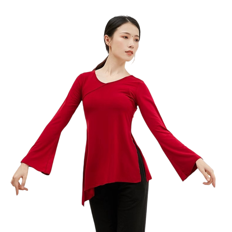 新款舞蹈服显瘦身韵上衣女形体服