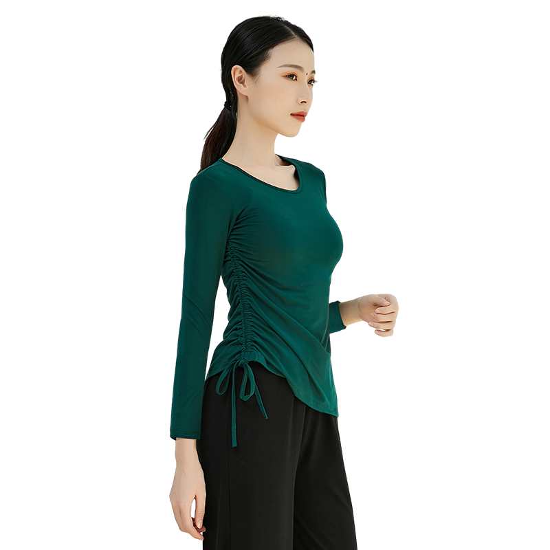 秋冬新款舞蹈练功服女上衣成人现代舞形体训练服古典舞演出服跳舞