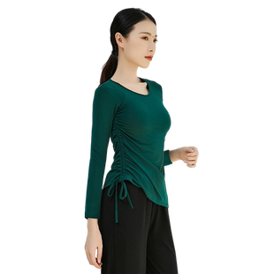 秋冬新款舞蹈练功服女上衣成人现代舞形体训练服古典舞演出服跳舞