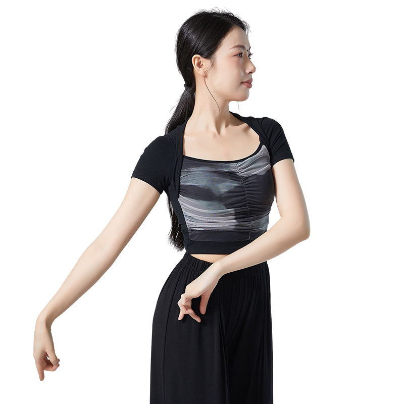 现代舞长袖上衣练功形体训练服