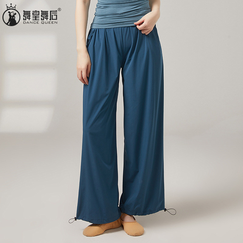练功服裤速干直筒阔腿裤收口宽松