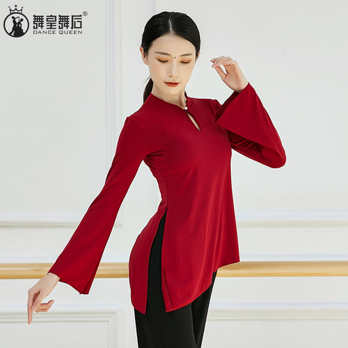 舞蹈练功服上衣女古典舞形体服
