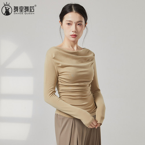 现代舞长袖上衣设计感小众打底衫