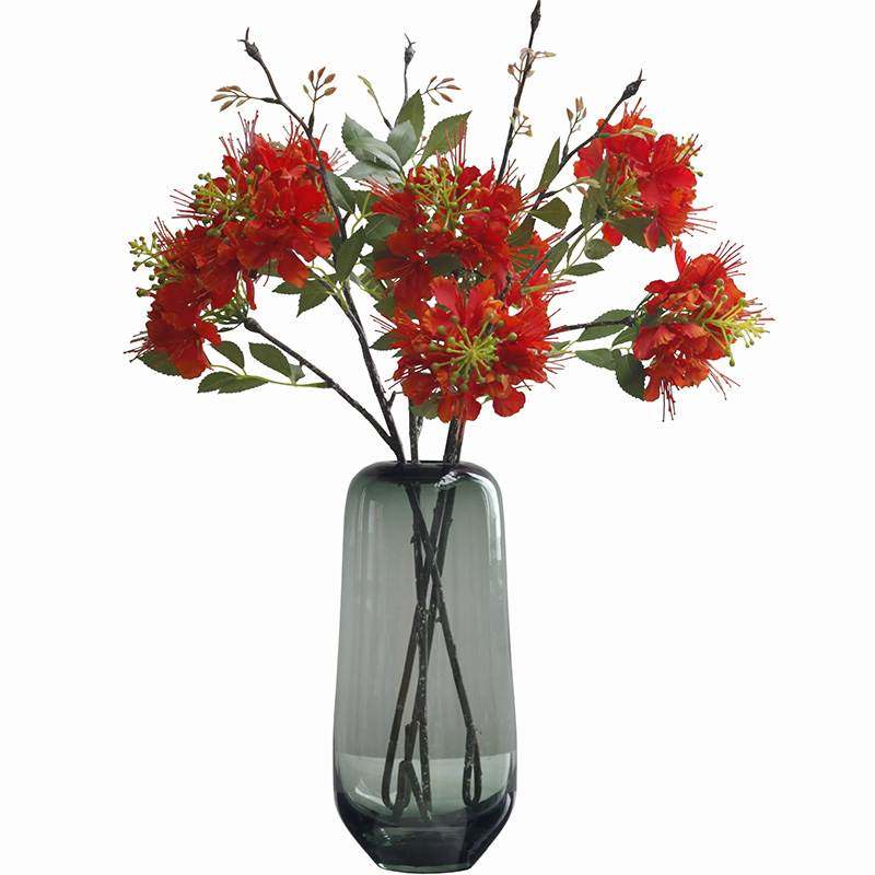 装饰品摆设摆件仿真花假花绢花洋金凤凤凰花金凤花餐桌婚礼花