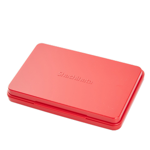 日本产进口旗牌快干印台办公手账邮戳盖章橡胶章速干油性印泥盒月猫印台防水不褪色印油手印指纹印台盒HGN-1