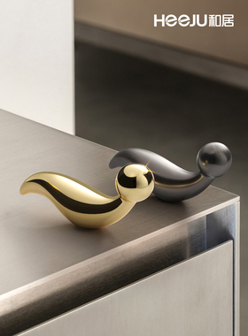 合州现代极简主义橱柜门把手衣柜柜抽屉门把手个性化金印可达豪华