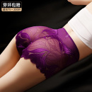 大码 性感夏薄款 中高腰提臀收腹蕾丝平角女士生紫色 女2025新款 内裤