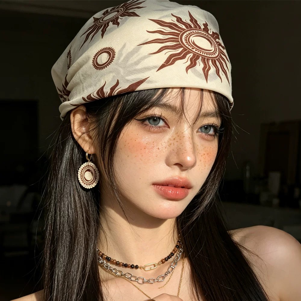 头巾女款2026新款欧美风图片