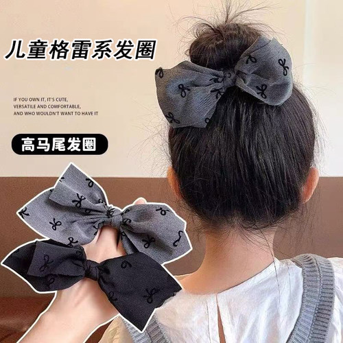 儿童甜美蝴蝶结发绳公主