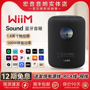立体声 AI校正 美国WiiM Sound智能蓝牙音箱高解析HIFI音响100W