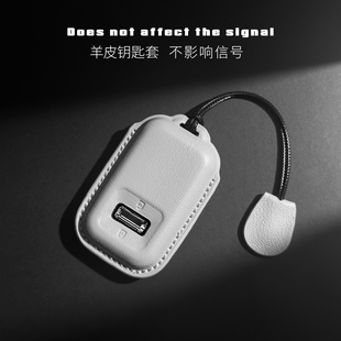 适用于极氪9X钥匙套山羊皮焕新zeekr001汽车钥匙卡片包壳扣男女式