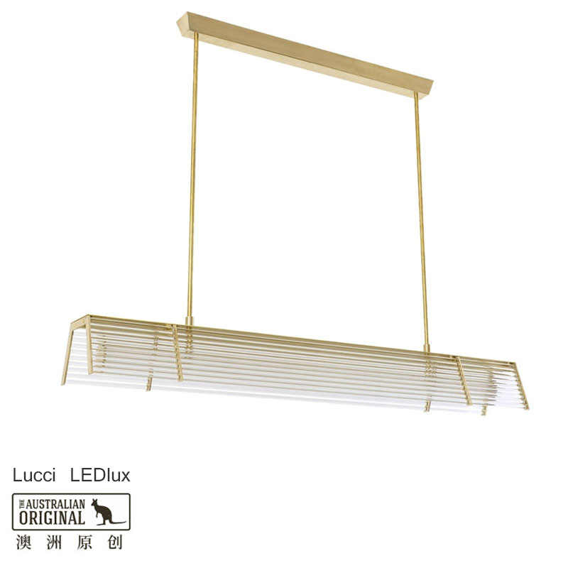 LucciLEDlux黄铜吊坠大空间吊灯