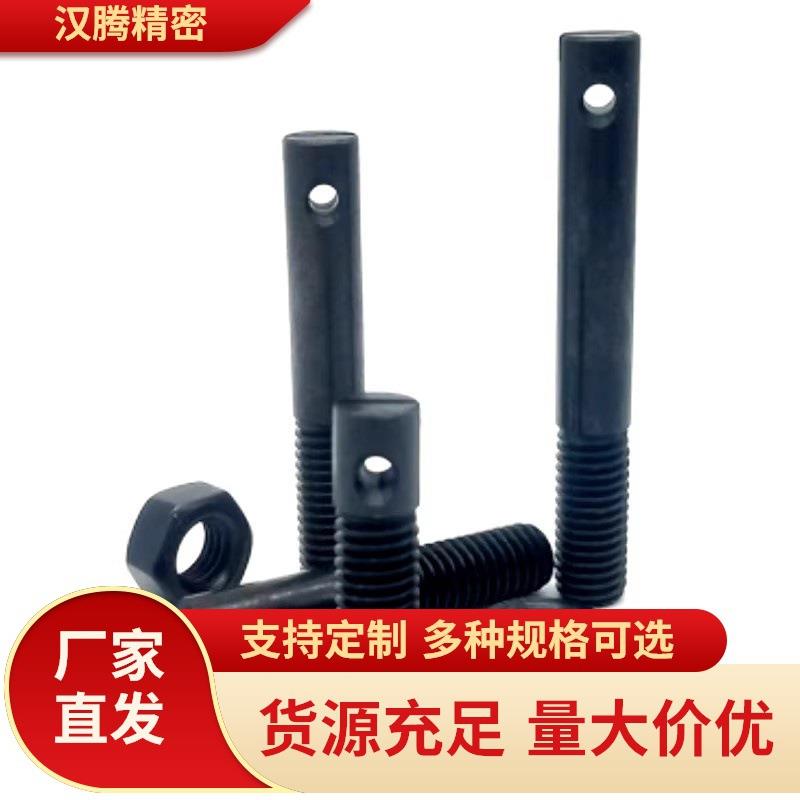 ASPO3/4/5/6/8/10/12凹槽型一字拉伸弹簧用支柱FFC01碳钢半牙螺纹