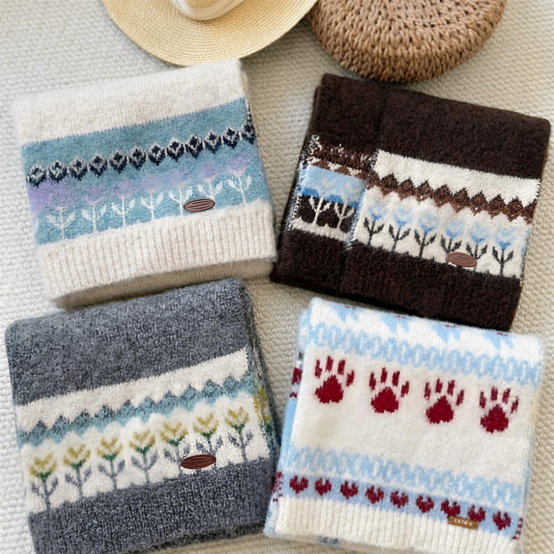 费尔岛围巾女款2026新护颈