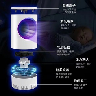 家用光催化灭蚊灯室内捕驱蚊器防蚊灭蚊神器USB宿舍LED户外灭蚊器