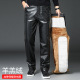 男款 加绒加厚冬季 防风男士 皮裤 代驾保暖摩托车骑行工作护膝裤 子棉