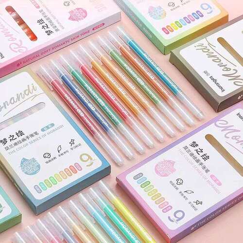 高光笔银光闪光啫喱笔彩色变色流沙笔套装儿童荧光笔学生用标记笔